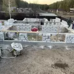 кладка блока
