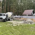 заливка фундамента гаража