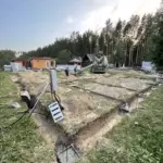 заливка свай фундамента